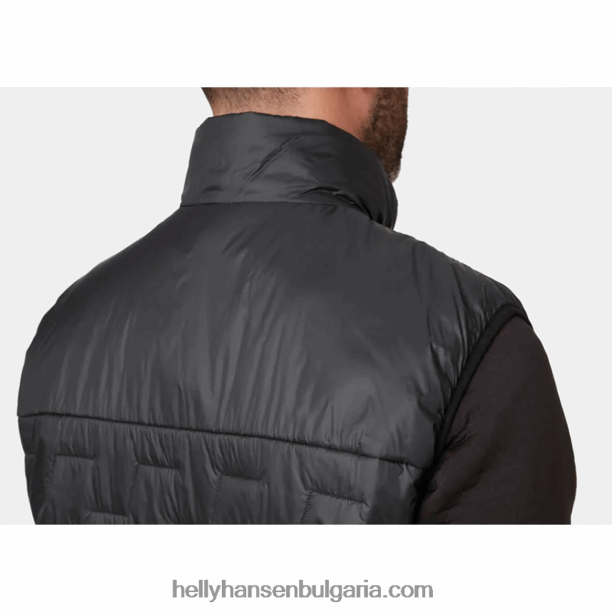 мъже мъжка изолираща жилетка lifaloft 80V22D303 черен Helly-Hansen