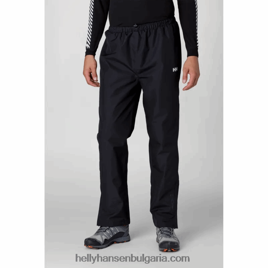 мъже мъжки дъждобран seven j 80V22D658 черен Helly-Hansen